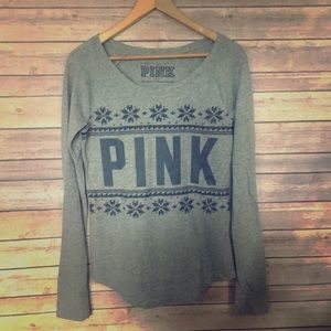 PINK long sleeve PJ shirt, size med